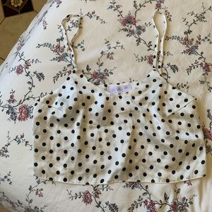 Polka dot crop top